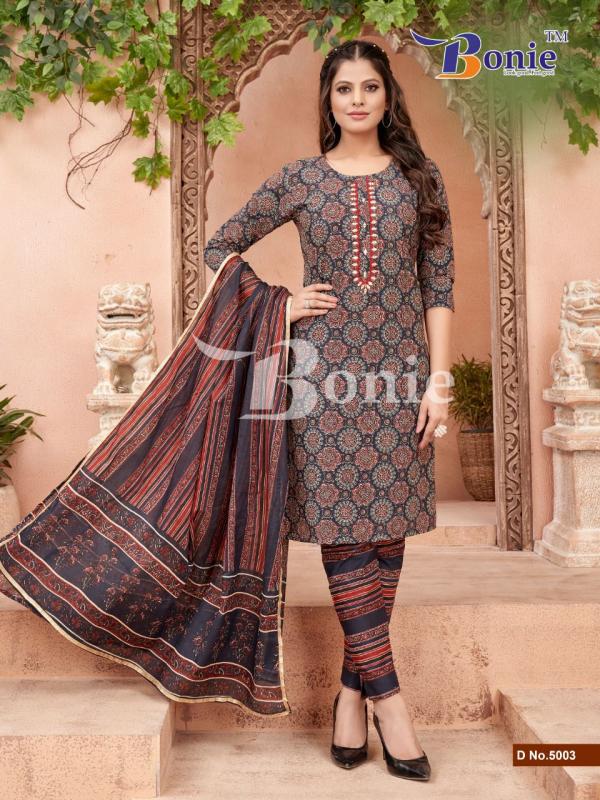 Bonie Noor 5 Cotton Kurti With Bottom Dupatta Collection